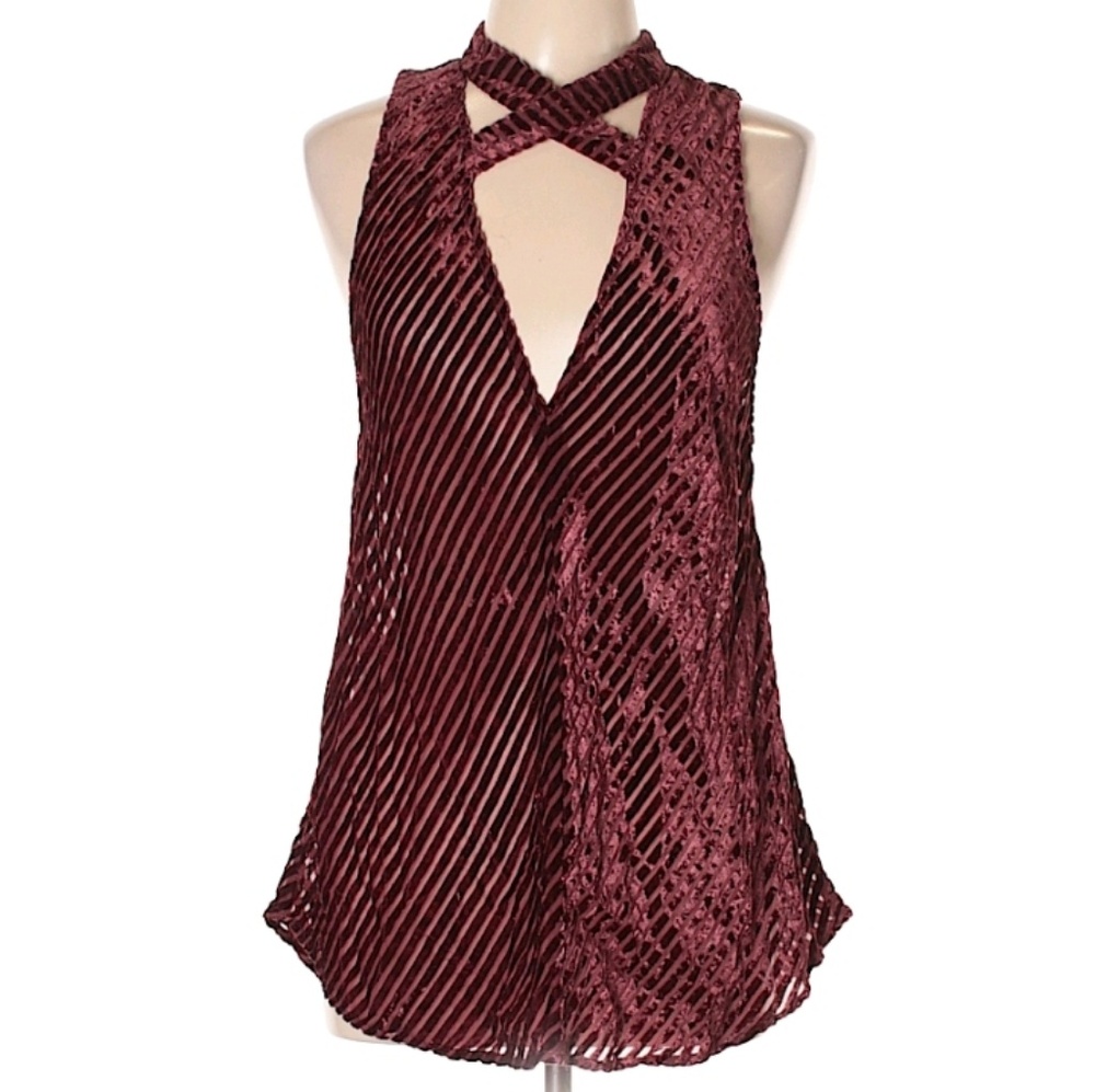 Burgundy top